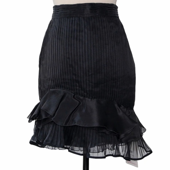 Isabel Marant Silk Blend Ruffle Mini Skirt, Size 38 - Picture 1 of 7